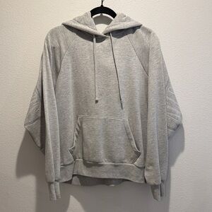 Allsaints Talon Hoodie Gray Embroidered Sweatshirt